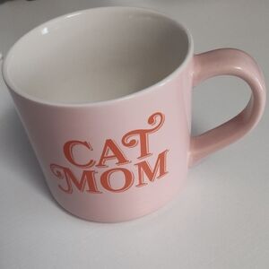 Charming Pink Cat Mom Mug
